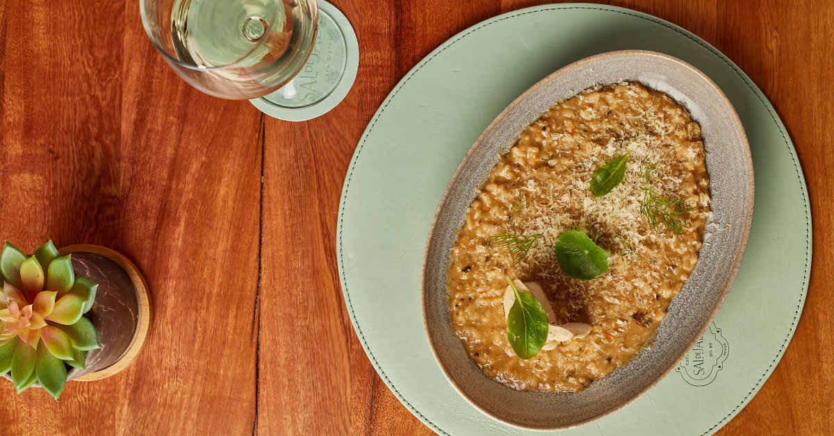 Risotto de Hongos con Tuétano