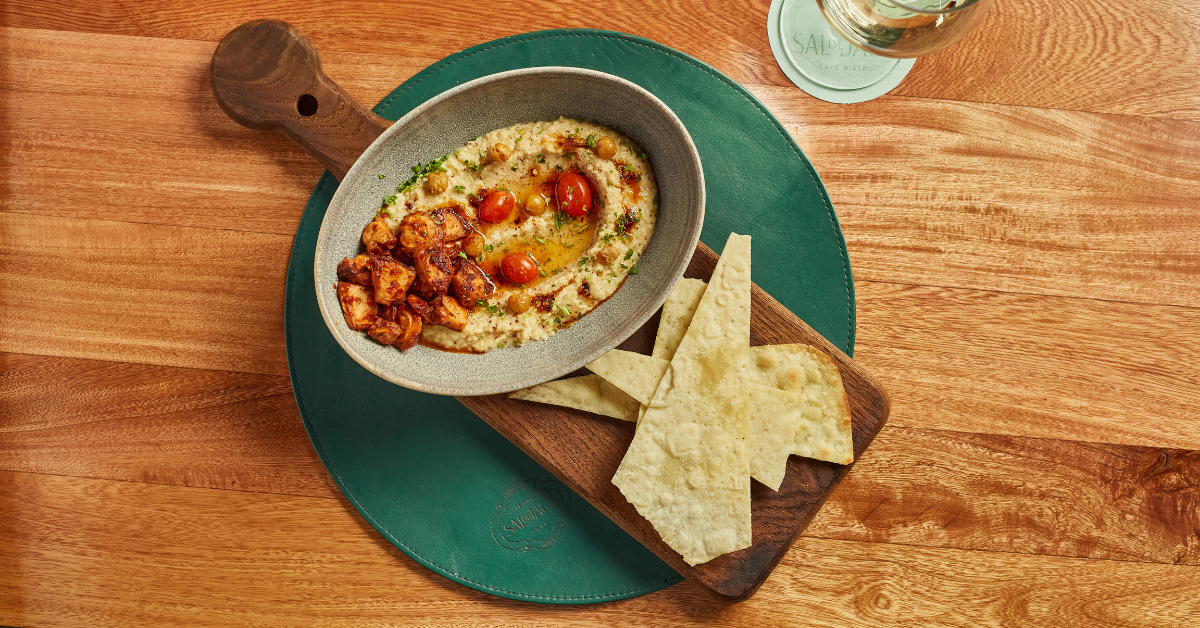 Hummus con Pulpo en Adobo