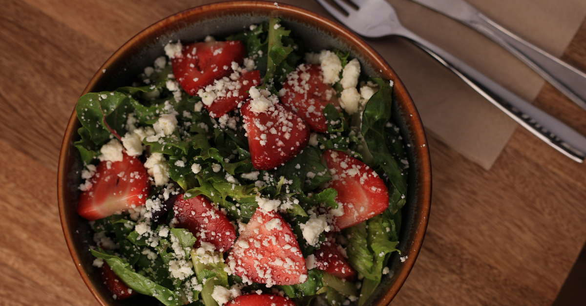 Ensalada de Espinacas y Fresas