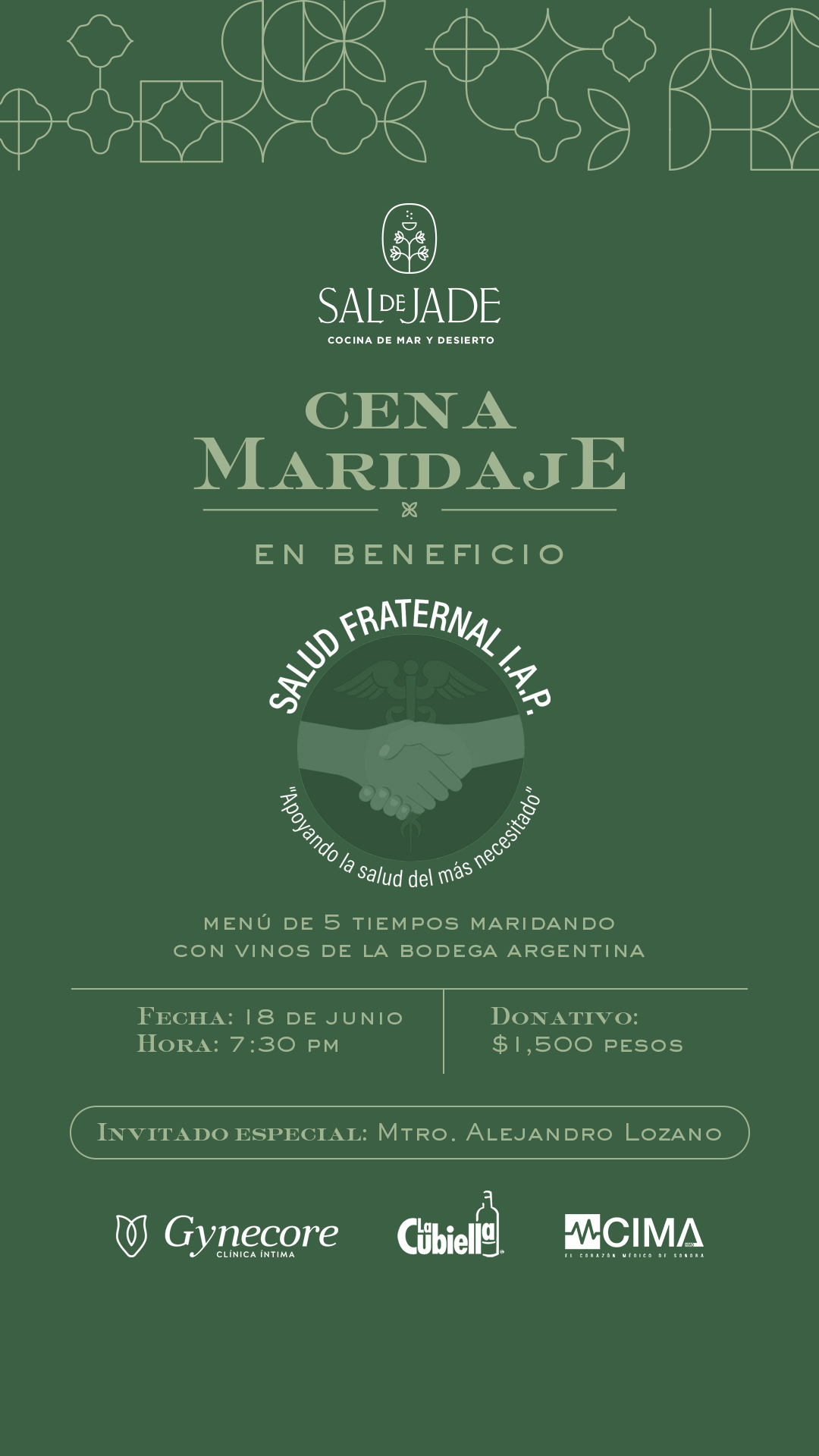 Cena Salud Fraternal (Junio 2025)