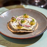 TOSTADA DE AGUACHILE NEGRO